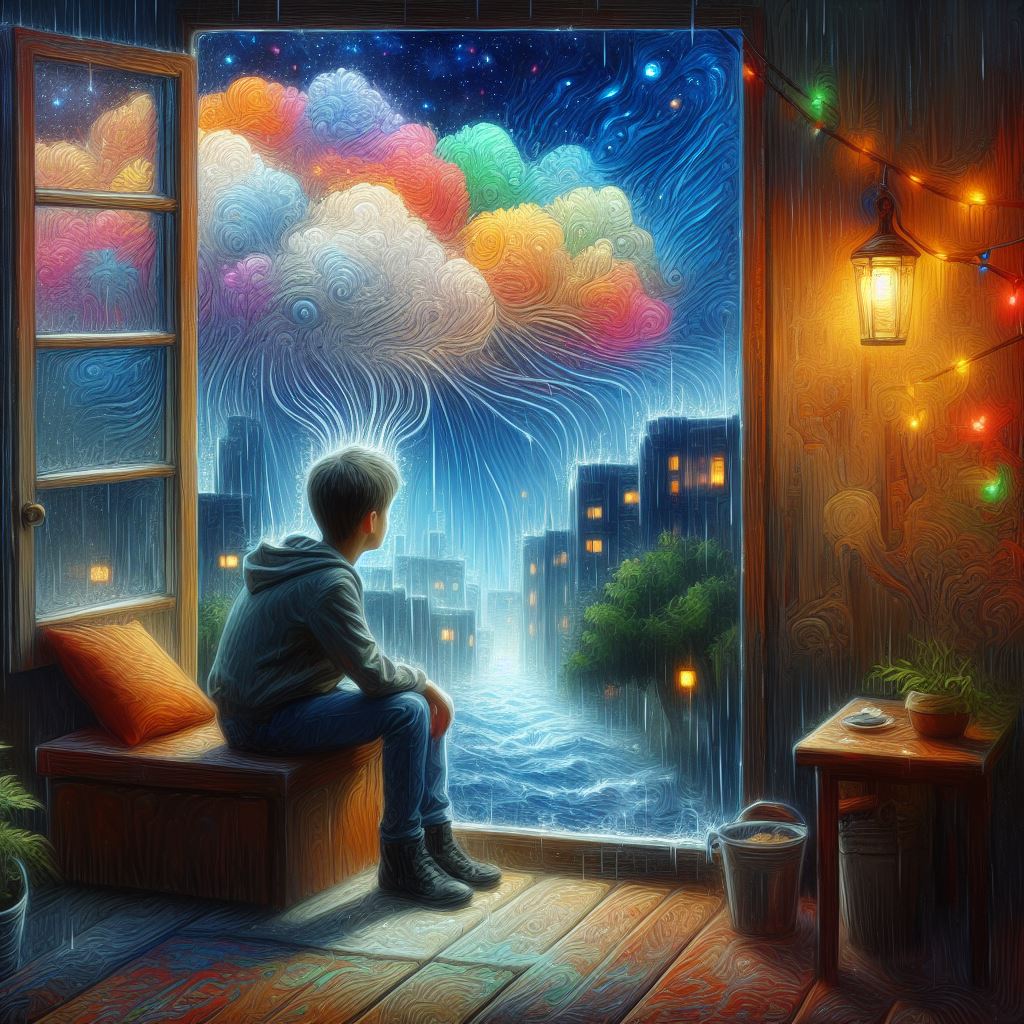 A rainy day